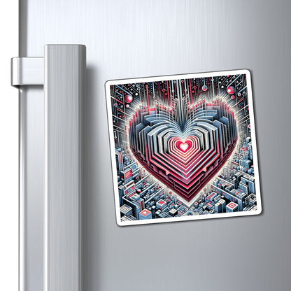 Refrigerator Magnet -  HeArt of Meta Zen - Friend Gift Lover Boyfriend Girlfriend Symbol Mother Father Sister Brother