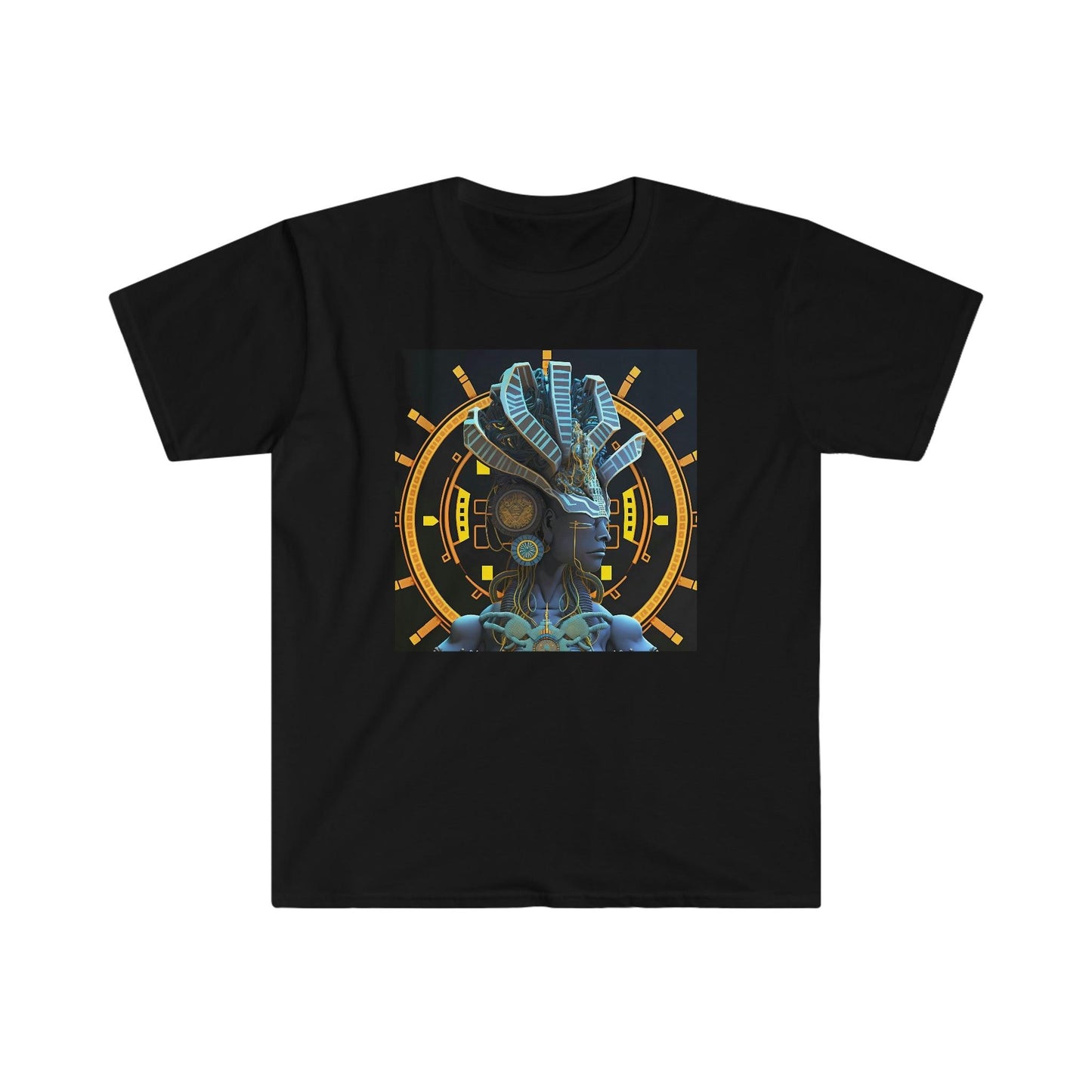 Ai Art T-Shirt - Men's and Women's Unisex - for Festival, Urban, & Street Wear - Chaos Existence Bot v2.1 - Alchemystics.org