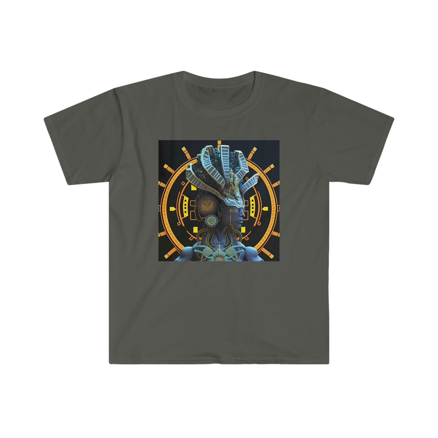 Ai Art T-Shirt - Men's and Women's Unisex - for Festival, Urban, & Street Wear - Chaos Existence Bot v2.1 - Alchemystics.org