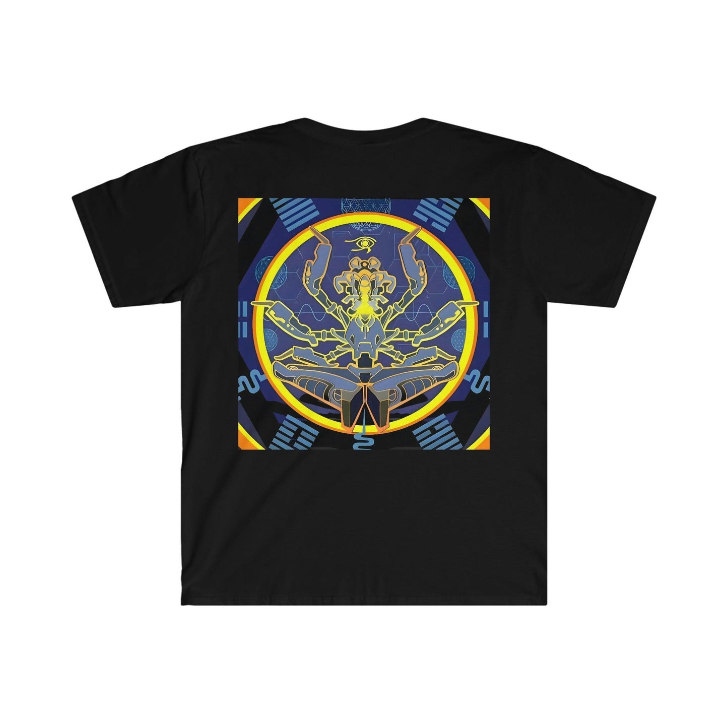 Artificial Intelligence Art Shirt - Ai Art Men's and Women's Unisex T-Shirt for Festival and Street Wear - Chaos Existence Bot v4.1 - Alchemystics.org