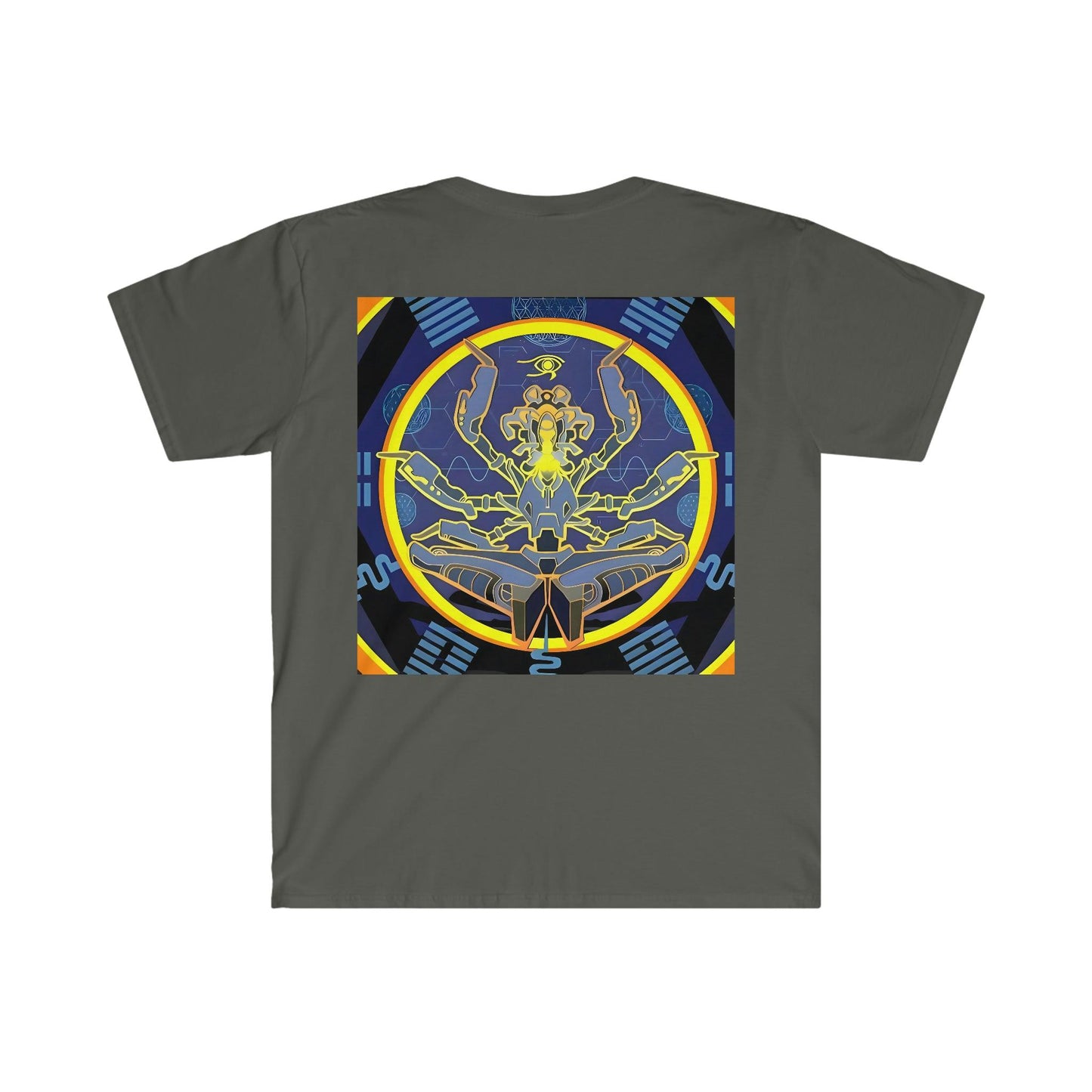 Artificial Intelligence Art Shirt - Ai Art Men's and Women's Unisex T-Shirt for Festival and Street Wear - Chaos Existence Bot v4.1 - Alchemystics.org