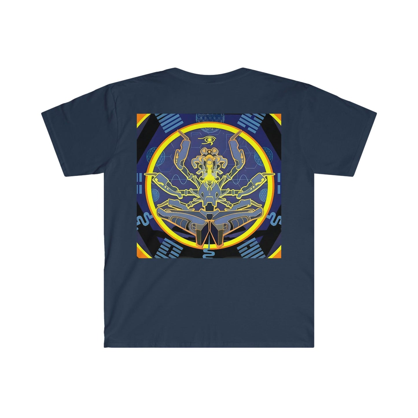 Artificial Intelligence Art Shirt - Ai Art Men's and Women's Unisex T-Shirt for Festival and Street Wear - Chaos Existence Bot v4.1 - Alchemystics.org