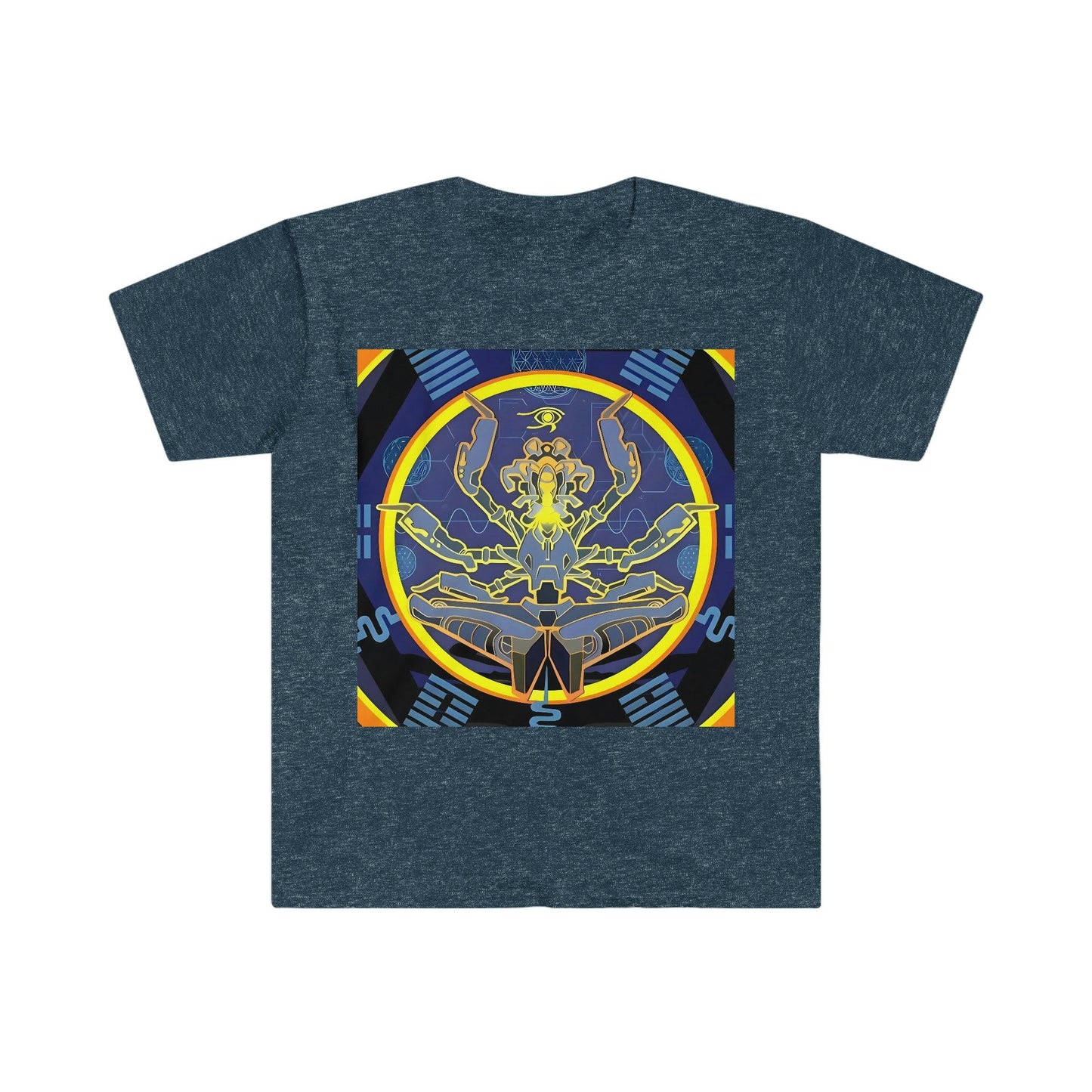 Artificial Intelligence Art Shirt - Ai Art Men's and Women's Unisex T-Shirt for Festival and Street Wear - Chaos Existence Bot v4.1 - Alchemystics.org
