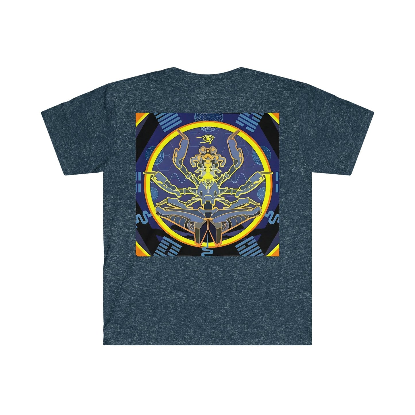 Artificial Intelligence Art Shirt - Ai Art Men's and Women's Unisex T-Shirt for Festival and Street Wear - Chaos Existence Bot v4.1 - Alchemystics.org