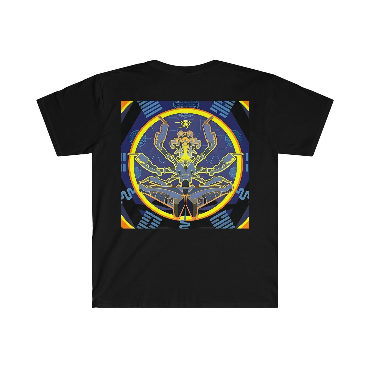 Artificial Intelligence Art Shirt - Ai Art Men's and Women's Unisex T-Shirt for Festival and Street Wear - Chaos Existence Bot v4.1 - Alchemystics.org
