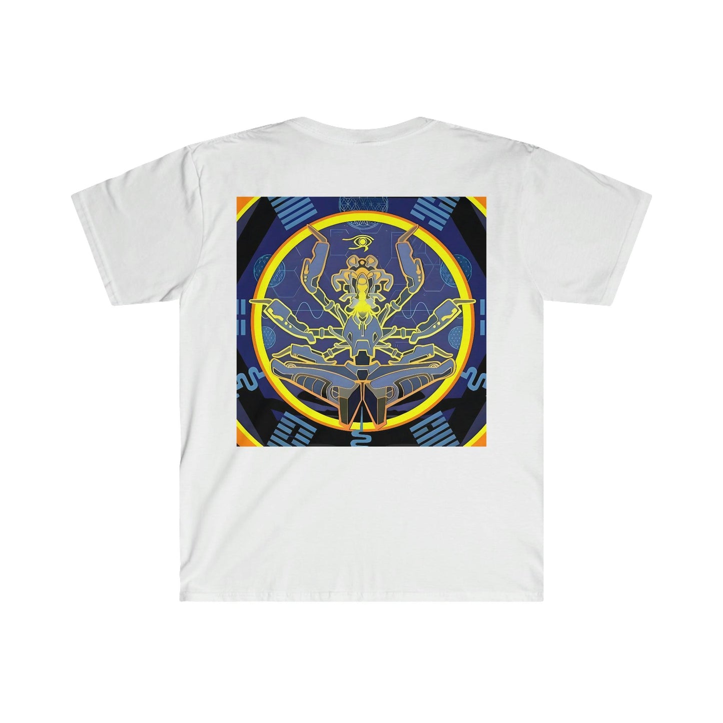 Artificial Intelligence Art Shirt - Ai Art Men's and Women's Unisex T-Shirt for Festival and Street Wear - Chaos Existence Bot v4.1 - Alchemystics.org