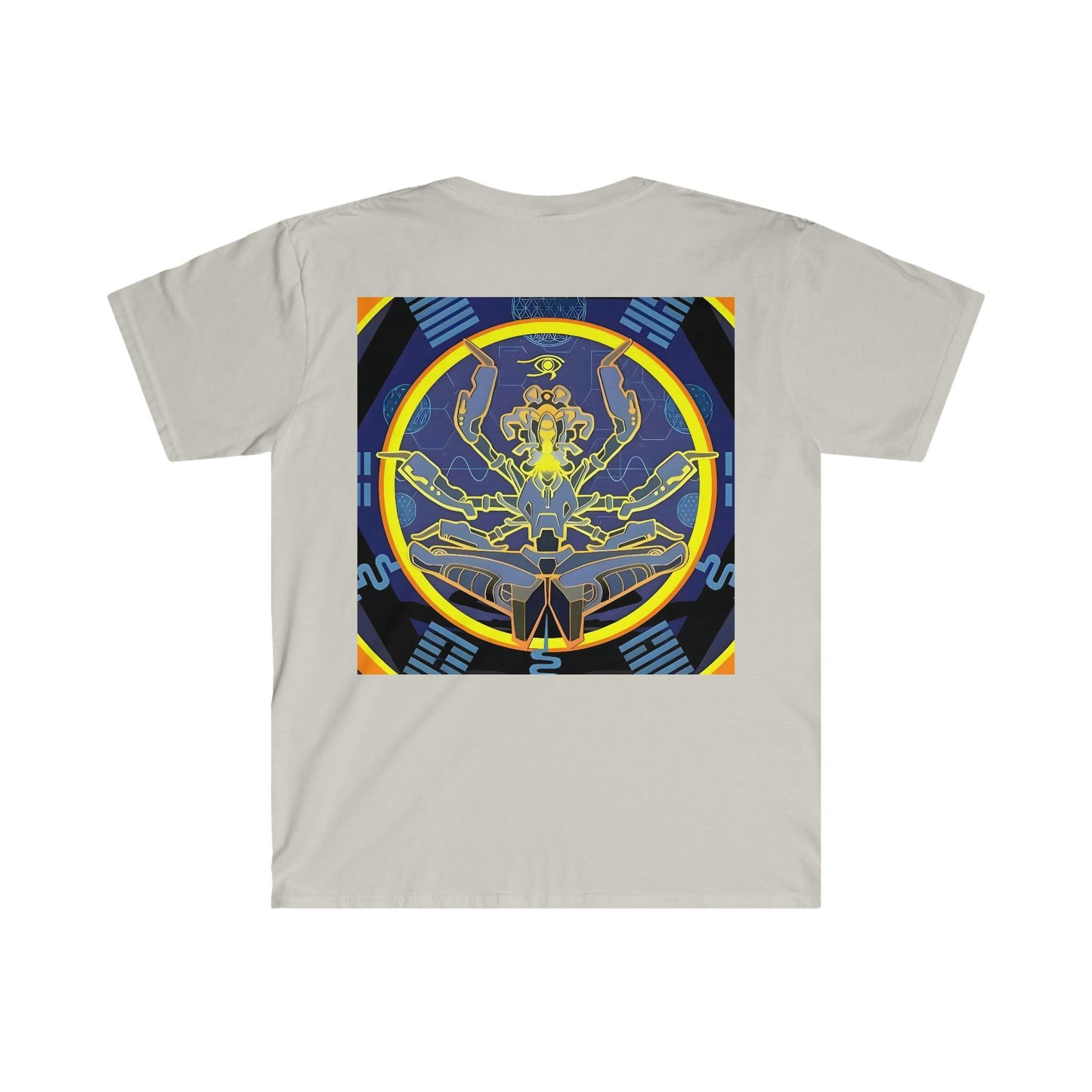 Artificial Intelligence Art Shirt - Ai Art Men's and Women's Unisex T-Shirt for Festival and Street Wear - Chaos Existence Bot v4.1 - Alchemystics.org