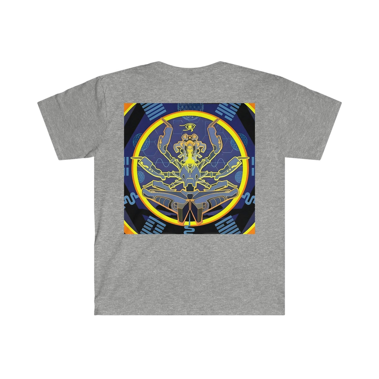 Artificial Intelligence Art Shirt - Ai Art Men's and Women's Unisex T-Shirt for Festival and Street Wear - Chaos Existence Bot v4.1 - Alchemystics.org