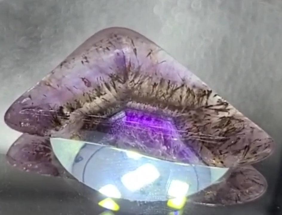 Auralite 21 Triangular Cabochon - Alchemystics.org