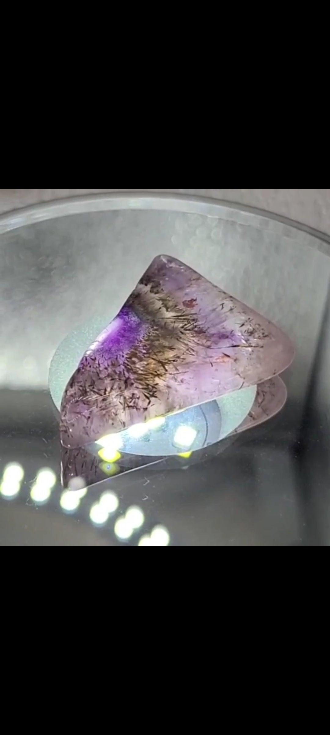 Auralite 21 Triangular Cabochon - Alchemystics.org