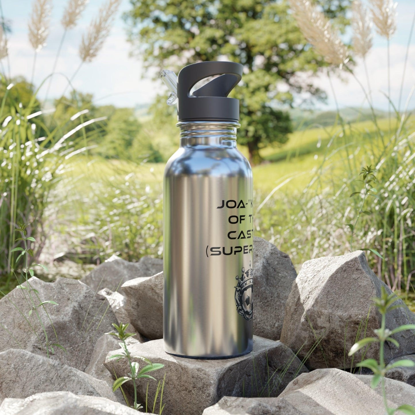 Joa-"King" of the Castle - Super Dad Custom Water Bottle Design for Joaquin - Alchemystics.org