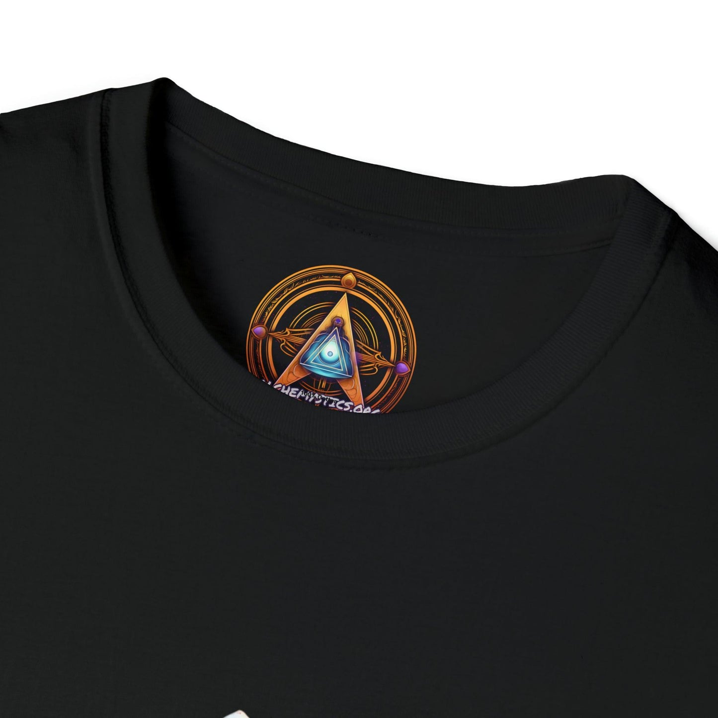 Meta Zen's Journey to the Eclipse at The Egyptian Pyramids - Visionary Psychedelic Ai Art Men's and Women's Unisex Soft Style T-Shirt for Festival and Street Wear - Alchemystics.org