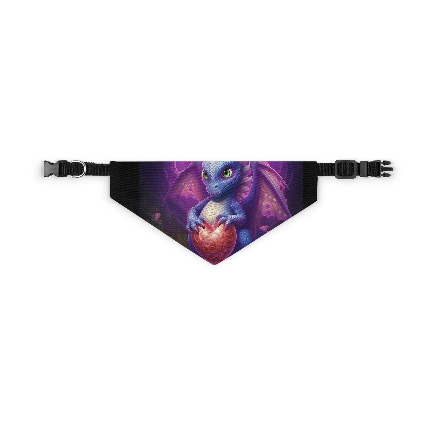 Playful Baby Dragon Pet Bandana Collar - Express Your Pet's Unique Style - Alchemystics.org