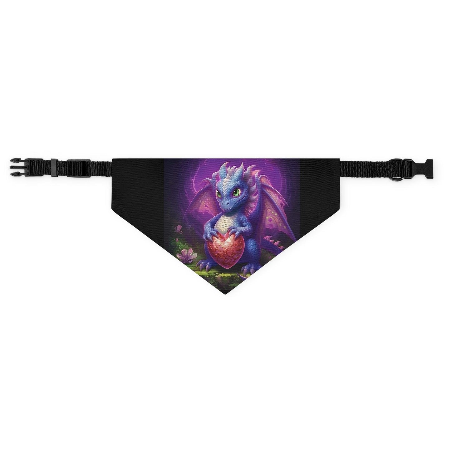 Playful Baby Dragon Pet Bandana Collar - Express Your Pet's Unique Style - Alchemystics.org
