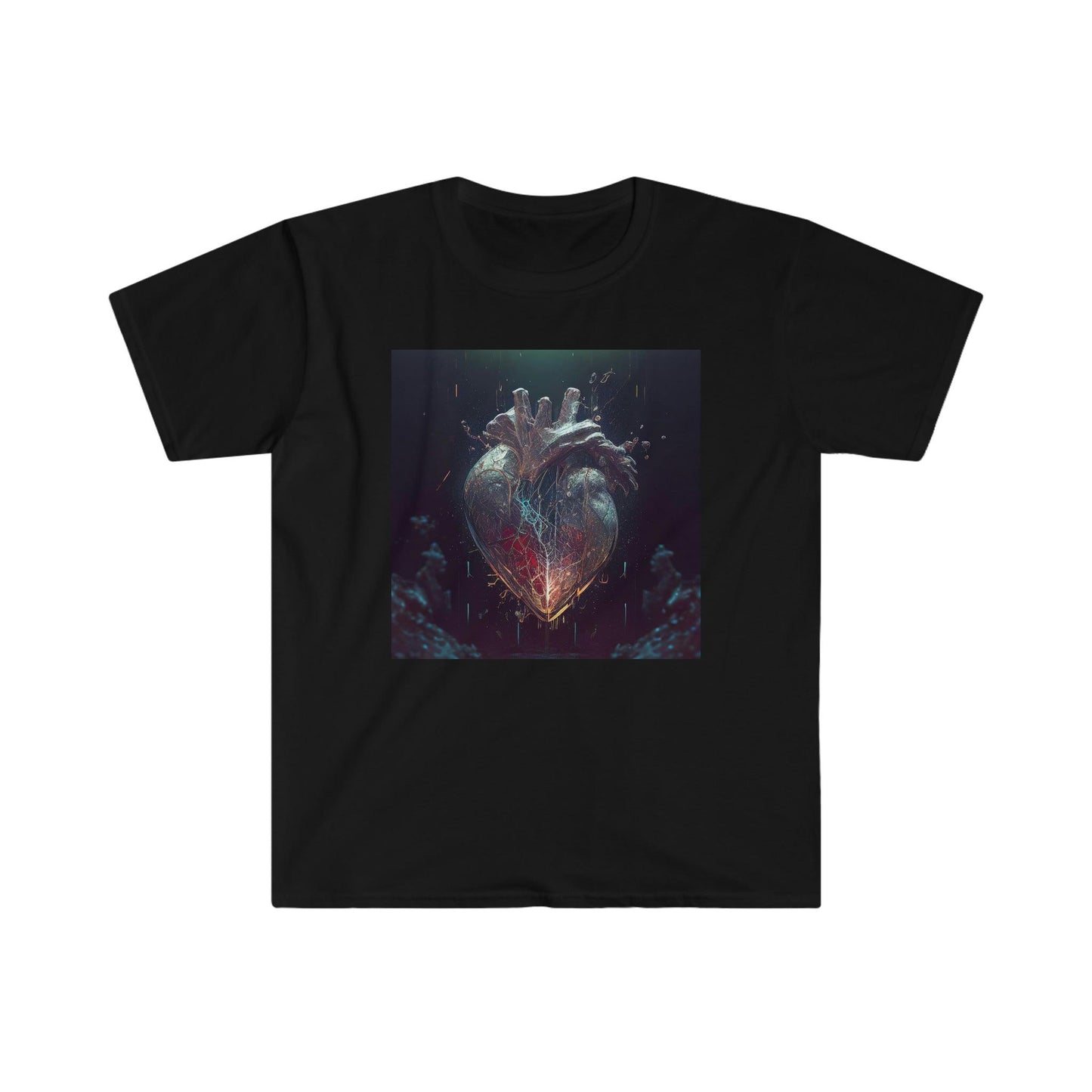 Unisex Softstyle T-Shirt - AI Visionary Art - A Mending Heart - Alchemystics.org