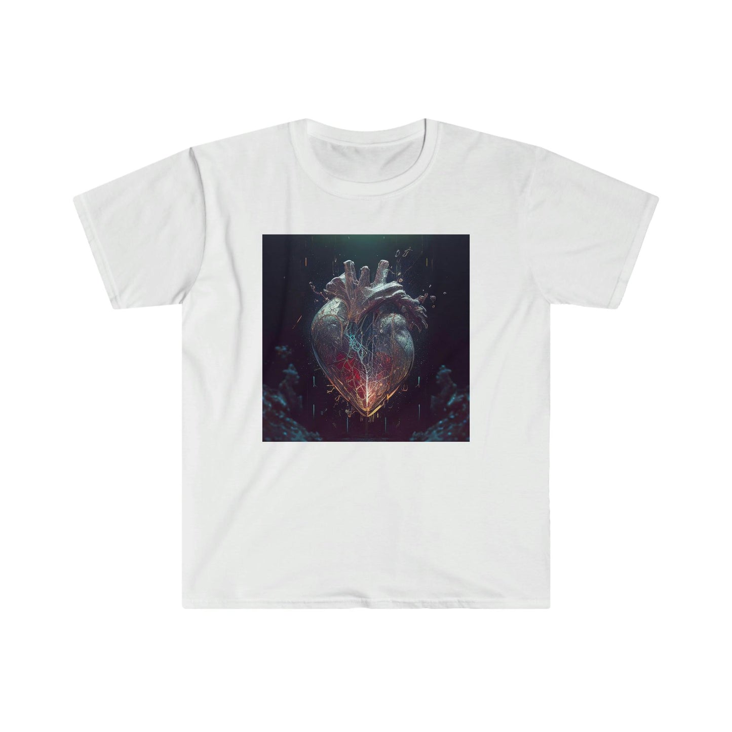 Unisex Softstyle T-Shirt - AI Visionary Art - A Mending Heart - Alchemystics.org