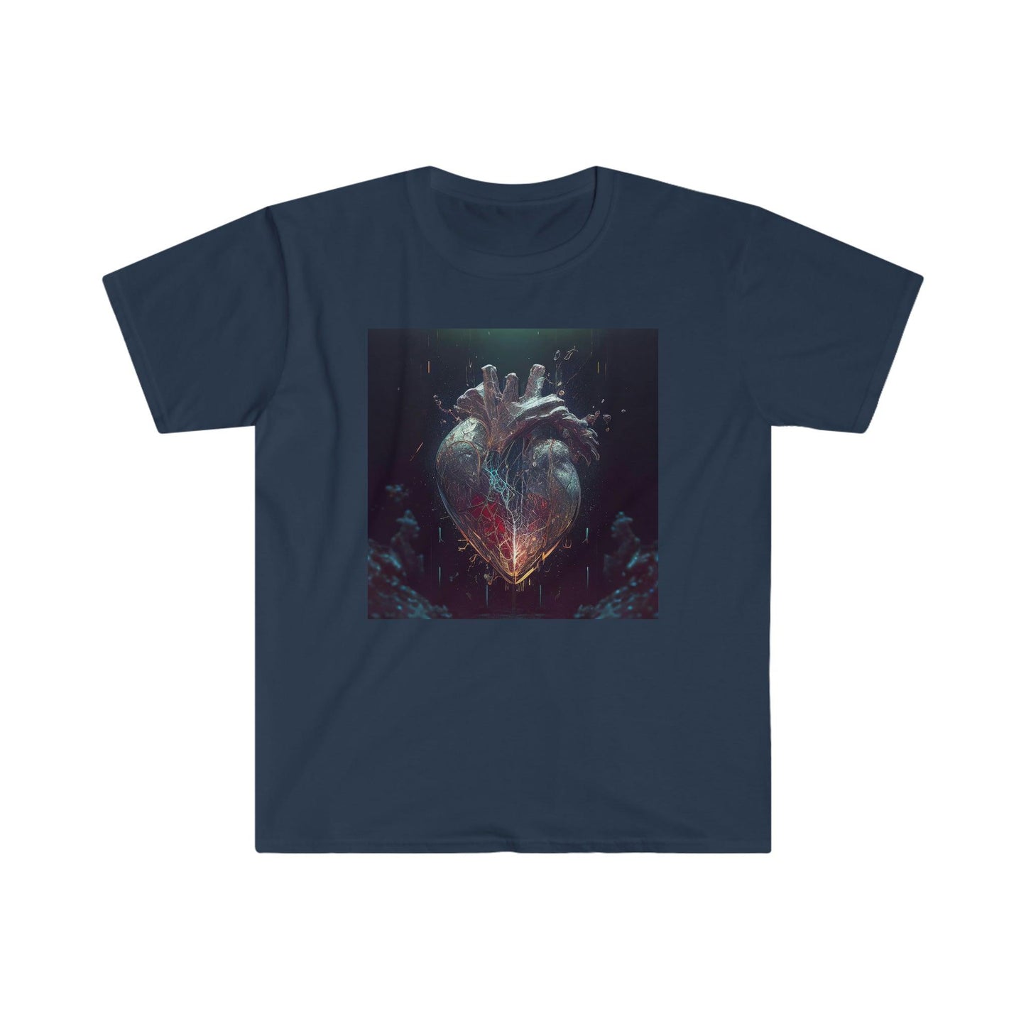 Unisex Softstyle T-Shirt - AI Visionary Art - A Mending Heart - Alchemystics.org