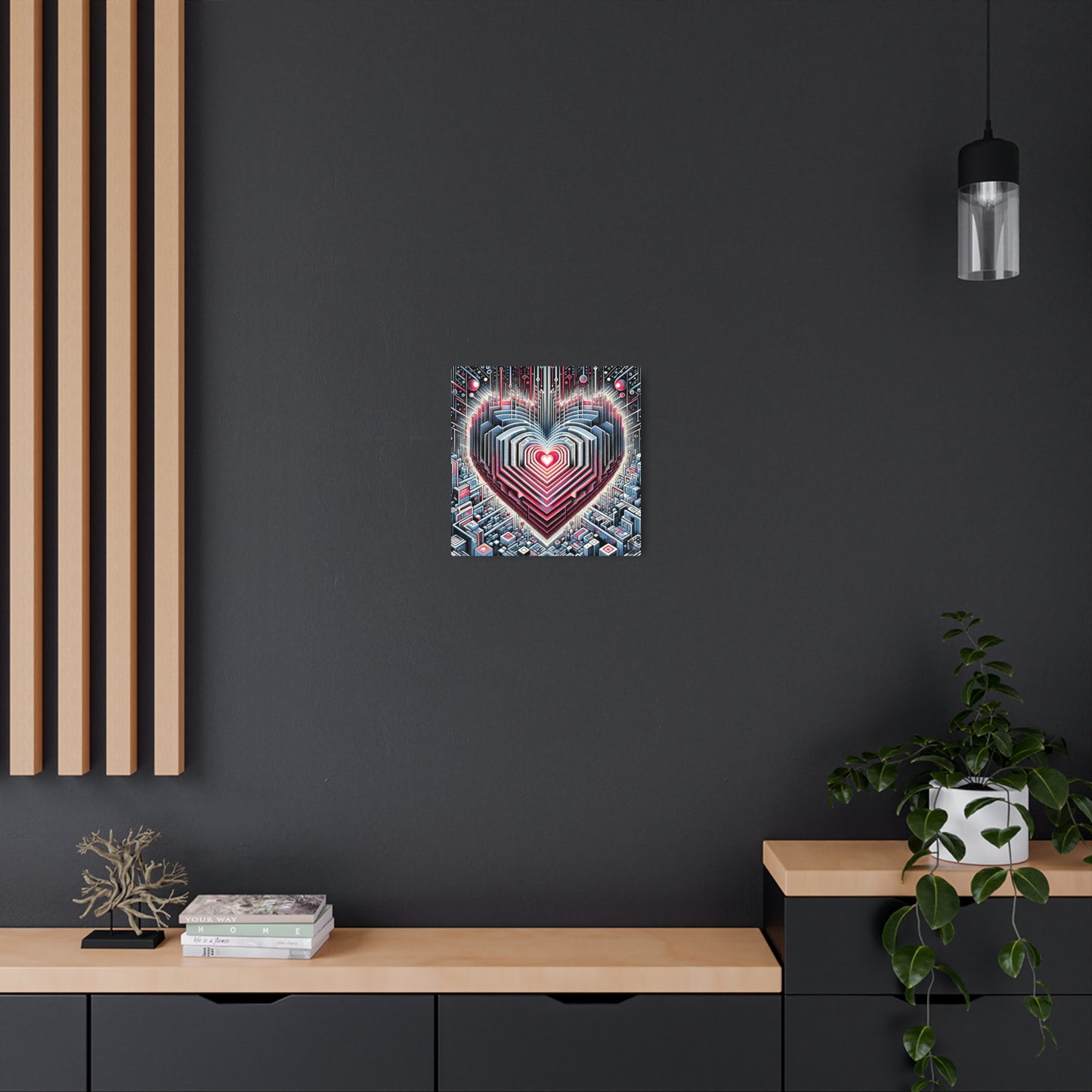 Metal Print -  HeArt of Meta Zen - Friend Gift Lover Boyfriend Girlfriend Symbol Mother Father Sister Brother