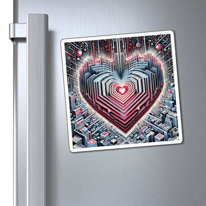 Refrigerator Magnet -  HeArt of Meta Zen - Friend Gift Lover Boyfriend Girlfriend Symbol Mother Father Sister Brother