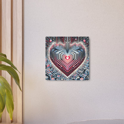 Metal Print -  HeArt of Meta Zen - Friend Gift Lover Boyfriend Girlfriend Symbol Mother Father Sister Brother