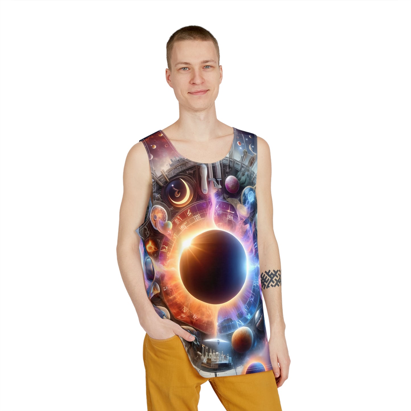 Full Solar Eclipse - Men's Tank Top Shirt All Over Print