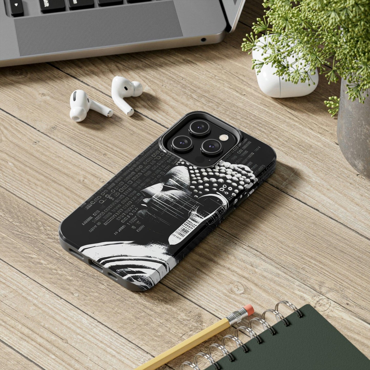 AI-Generated Art Phone Case for Iphone- Meta Zen Buddha Statue - Tough, Unique, Custom Design - Alchemystics.org