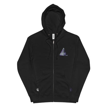 Alchemystics.org Illuminati Unisex Fleece Zip Up Hoodie by Meta Zen v1.2 - Alchemystics.org