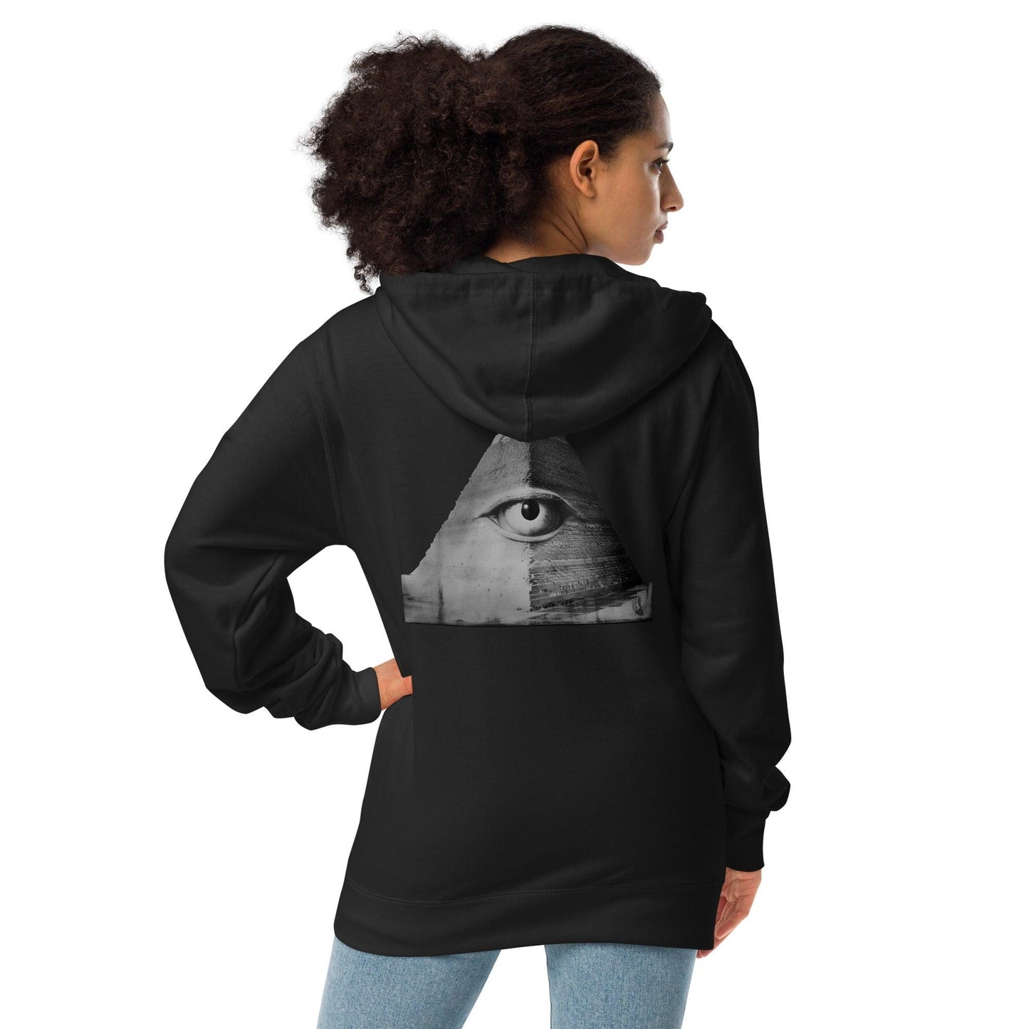 Alchemystics.org Illuminati Unisex Fleece Zip Up Hoodie by Meta Zen v1.2 - Alchemystics.org