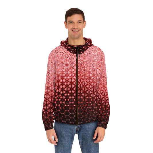 Alchemystics Sacred Scatter Plot by Meta Zen - Geometric Unisex Zip Up Hoodie (AOP) v3 - Alchemystics.org