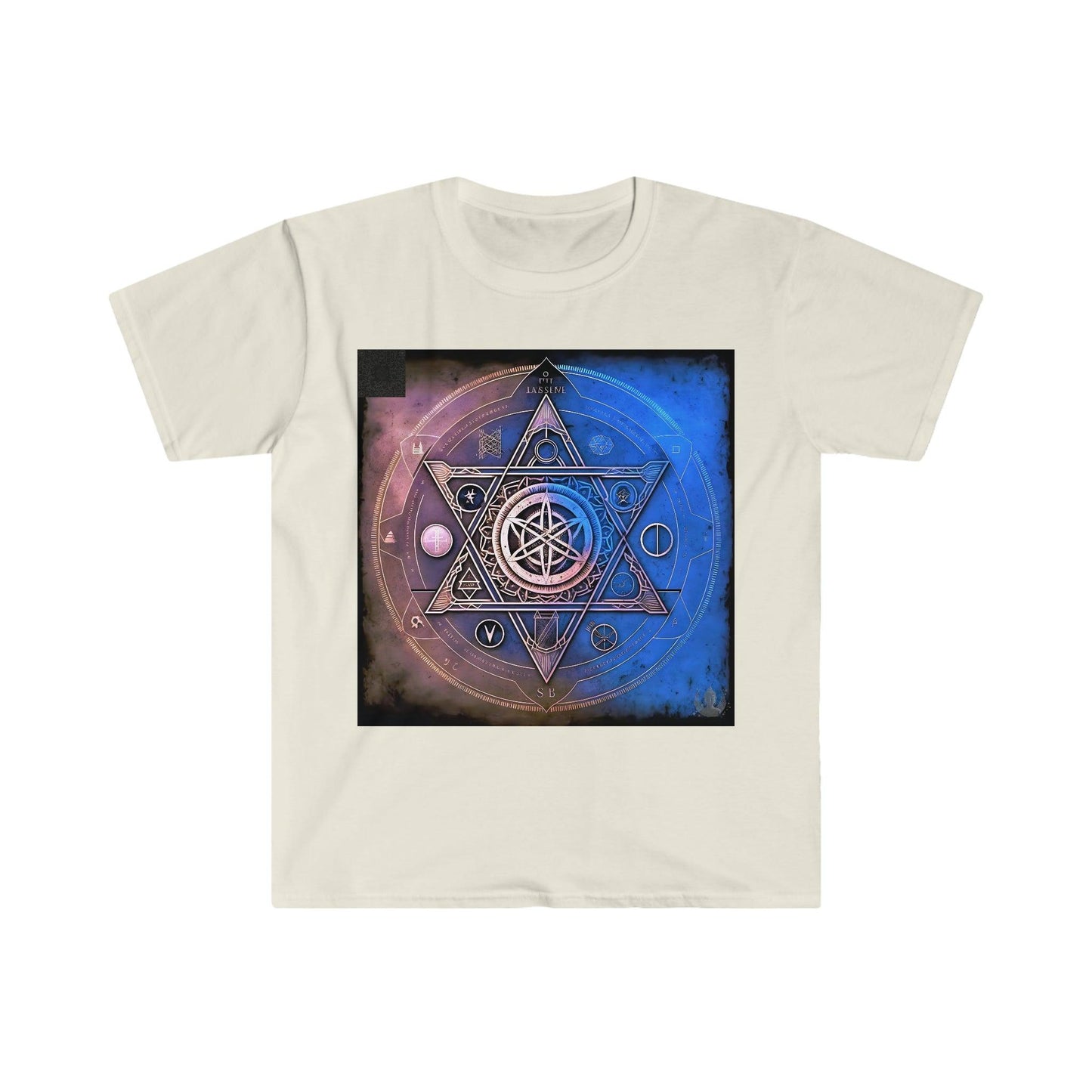 Ancient Symbols Of Secret Societies v2 - Digital Art / AI Art Tshirt - Unisex Softstyle - Alchemystics.Org - Alchemystics.org