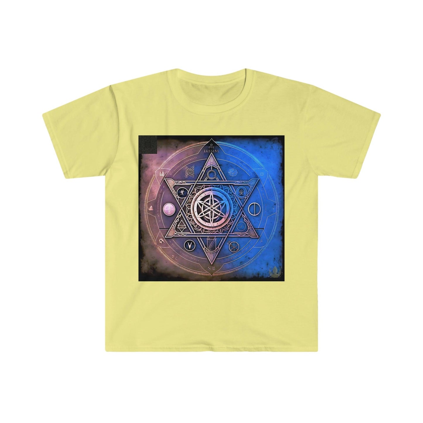 Ancient Symbols Of Secret Societies v2 - Digital Art / AI Art Tshirt - Unisex Softstyle - Alchemystics.Org - Alchemystics.org