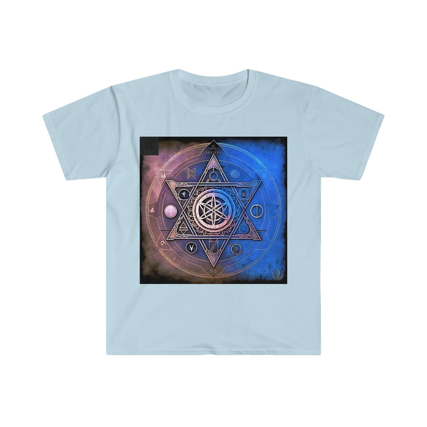 Ancient Symbols Of Secret Societies v2 - Digital Art / AI Art Tshirt - Unisex Softstyle - Alchemystics.Org - Alchemystics.org