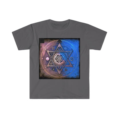 Ancient Symbols Of Secret Societies v2 - Digital Art / AI Art Tshirt - Unisex Softstyle - Alchemystics.Org - Alchemystics.org