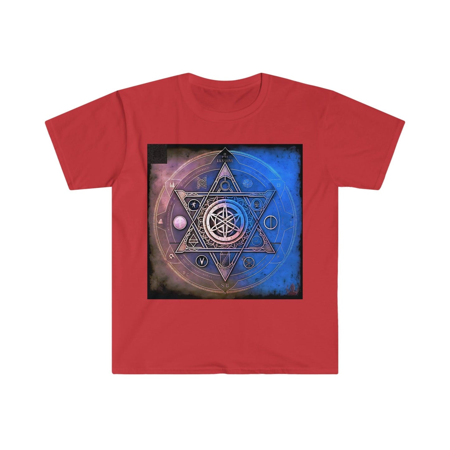 Ancient Symbols Of Secret Societies v2 - Digital Art / AI Art Tshirt - Unisex Softstyle - Alchemystics.Org - Alchemystics.org