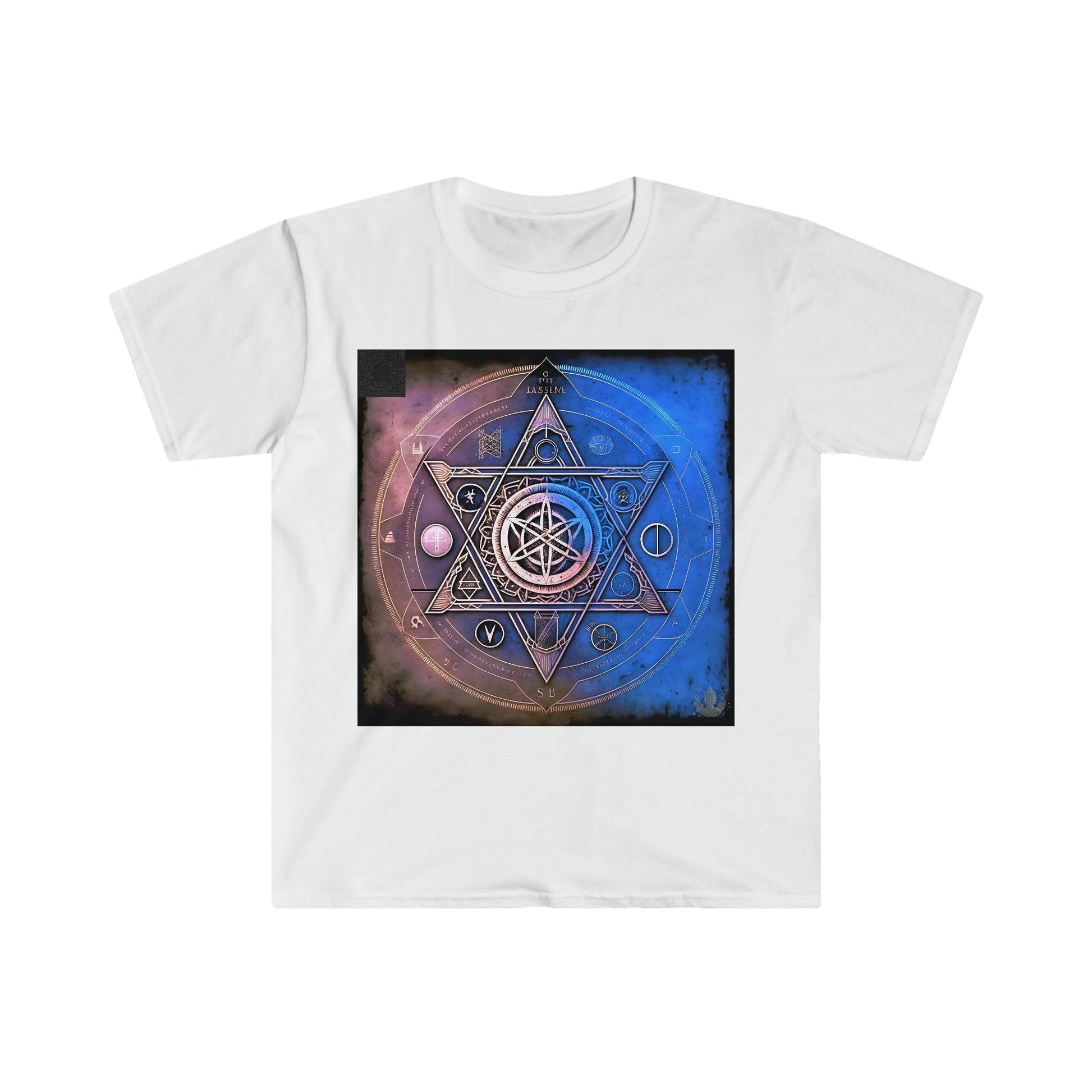 Ancient Symbols Of Secret Societies v2 - Digital Art / AI Art Tshirt - Unisex Softstyle - Alchemystics.Org - Alchemystics.org