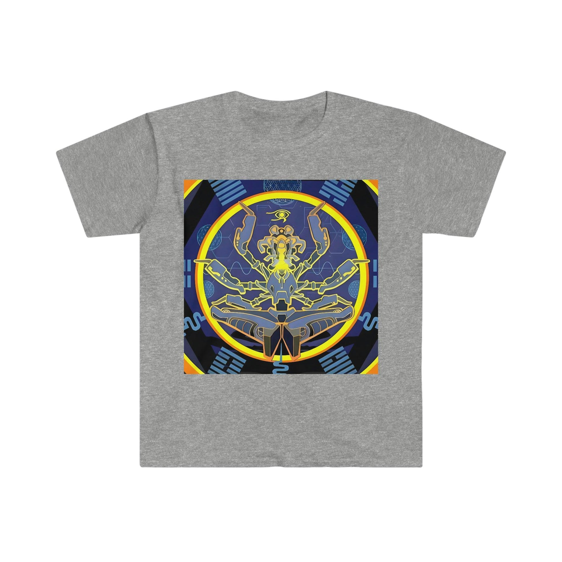 Artificial Intelligence Art Shirt - Ai Art Men's and Women's Unisex T-Shirt for Festival and Street Wear - Chaos Existence Bot v4.1 - Alchemystics.org