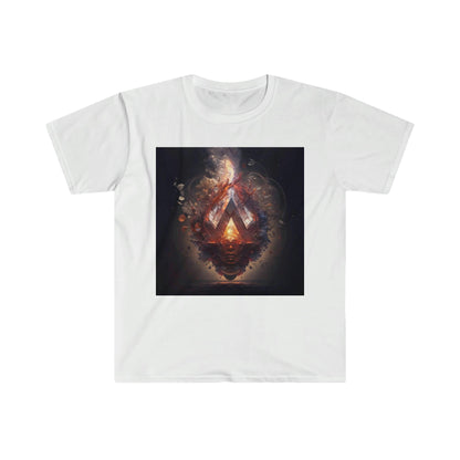 Artificial Intelligence Generated Art T-Shirt - Men's and Women's Unisex - for Festival and Street Wear - Alchemystic Epiphany (Trippy) v1.1 - Alchemystics.org
