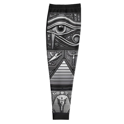 Ascension Pants - Egyptian Hierogliphics Unisex Joggers - Eye of Horus Pyramid Pharaoh v1.1 - Alchemystics.org