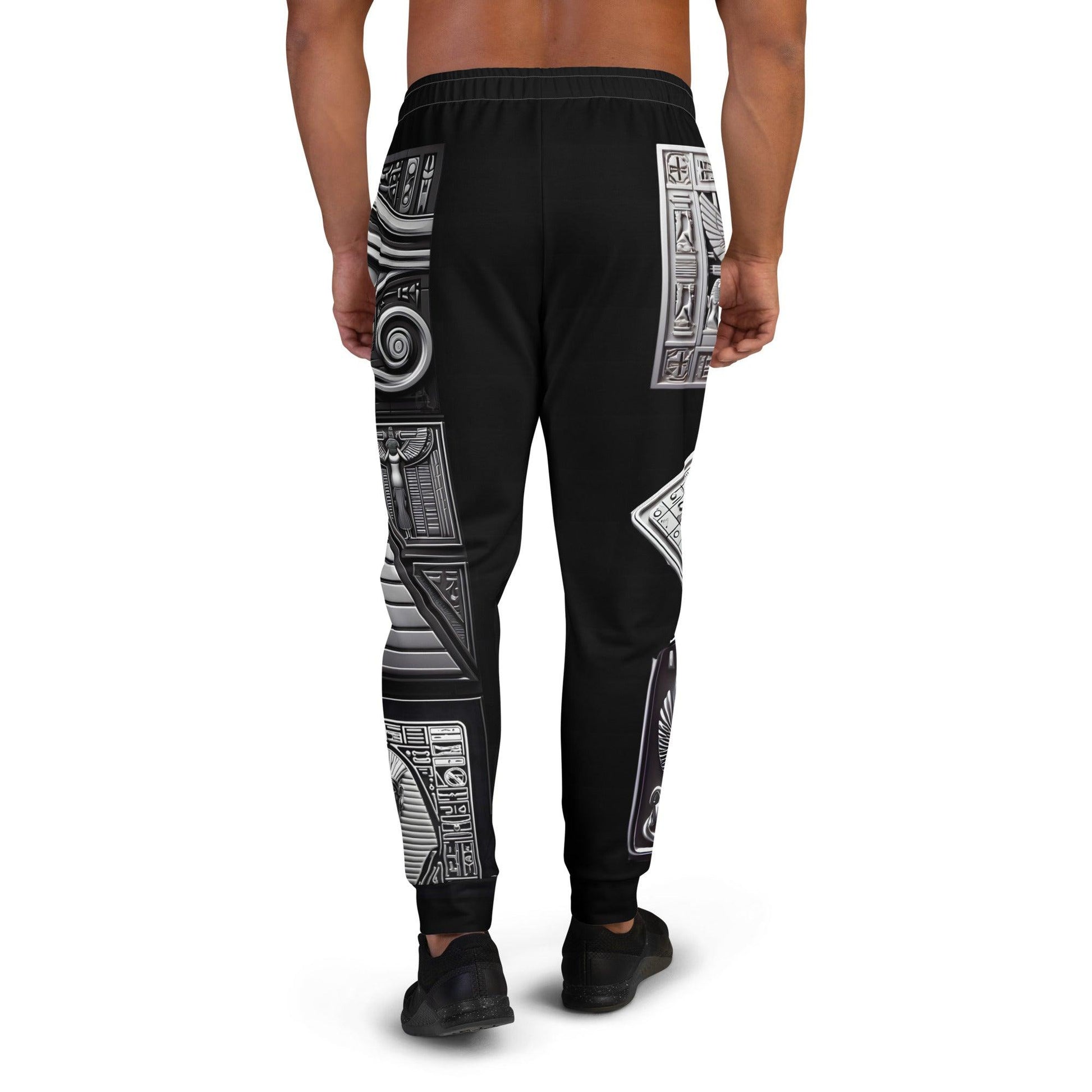 Ascension Pants - Egyptian Hierogliphics Unisex Joggers - Eye of Horus Pyramid Pharaoh v1.1 - Alchemystics.org