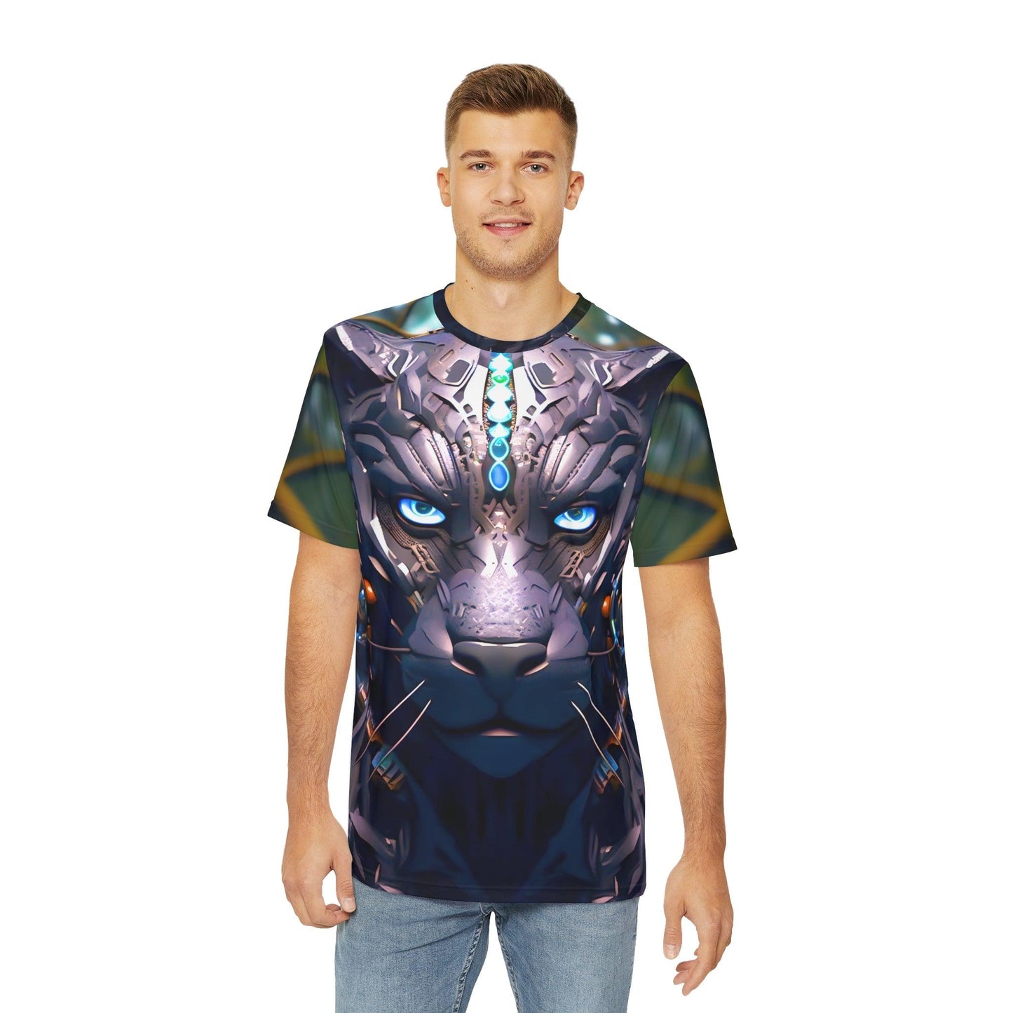 Black Panther of the Jungle Sublimation Shirt - All Over Print (AOP) - Street Rave Festival Wear - Alchemystics.org