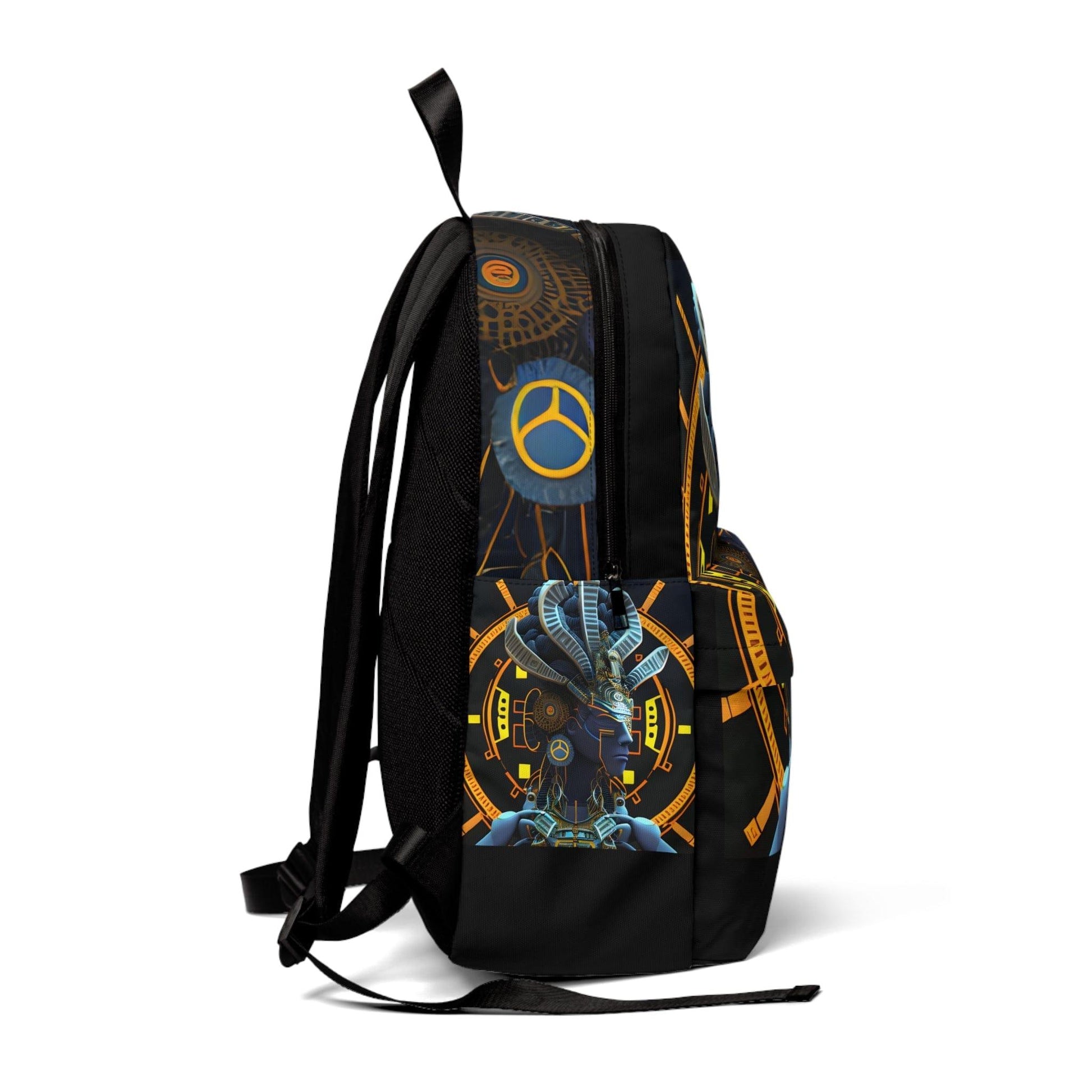 Mayan Aztec Alien Robot Tribal Fusion Backpack Unisex Classic Backpack - Alchemystics.org