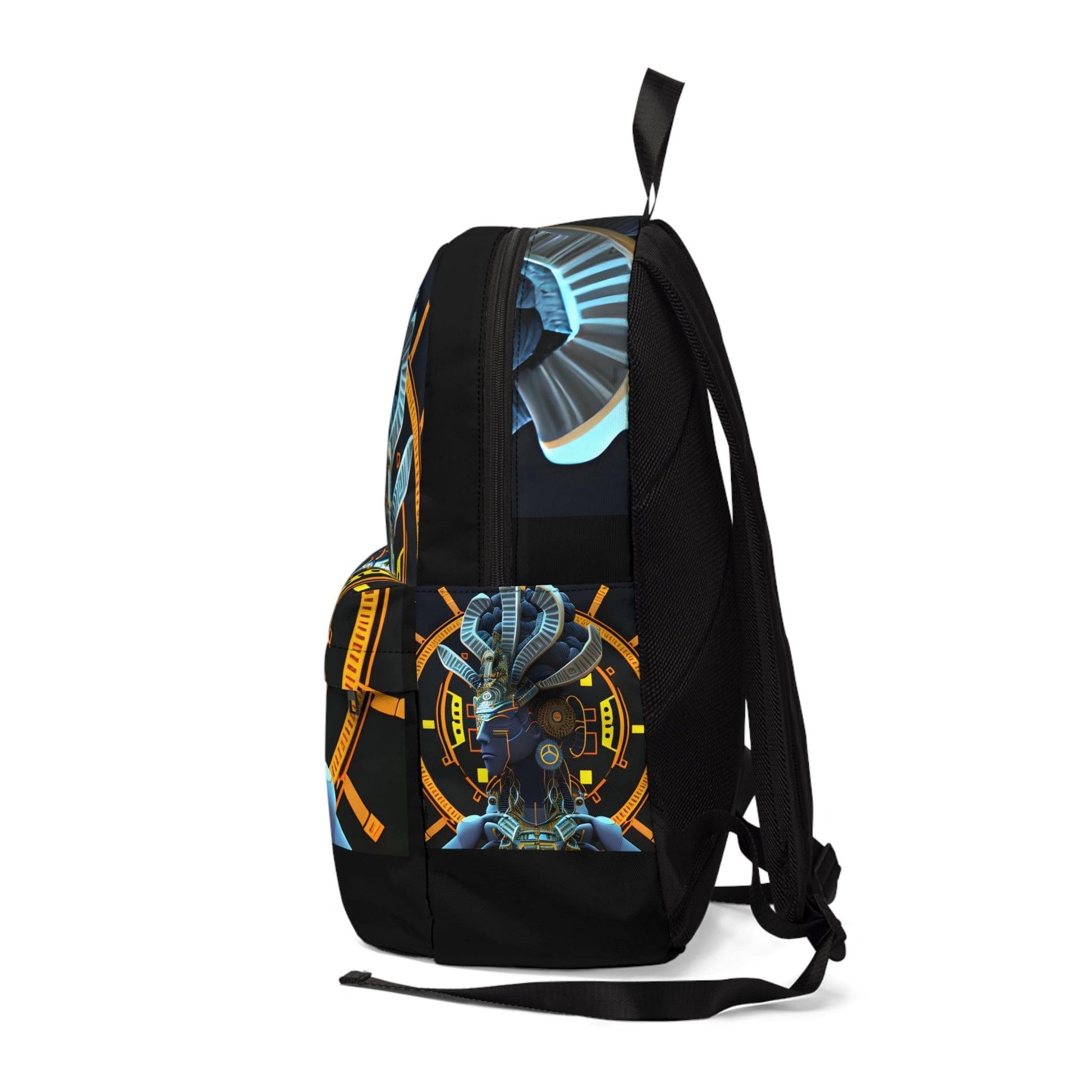 Mayan Aztec Alien Robot Tribal Fusion Backpack Unisex Classic Backpack - Alchemystics.org