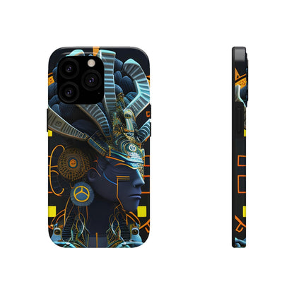 Mayan / Aztec Alien Robot Tribal Warrior Custom Artwork iPhone Case - Uniquely Designed and Inspired by Ancient Civilizations - Alchemystics.org