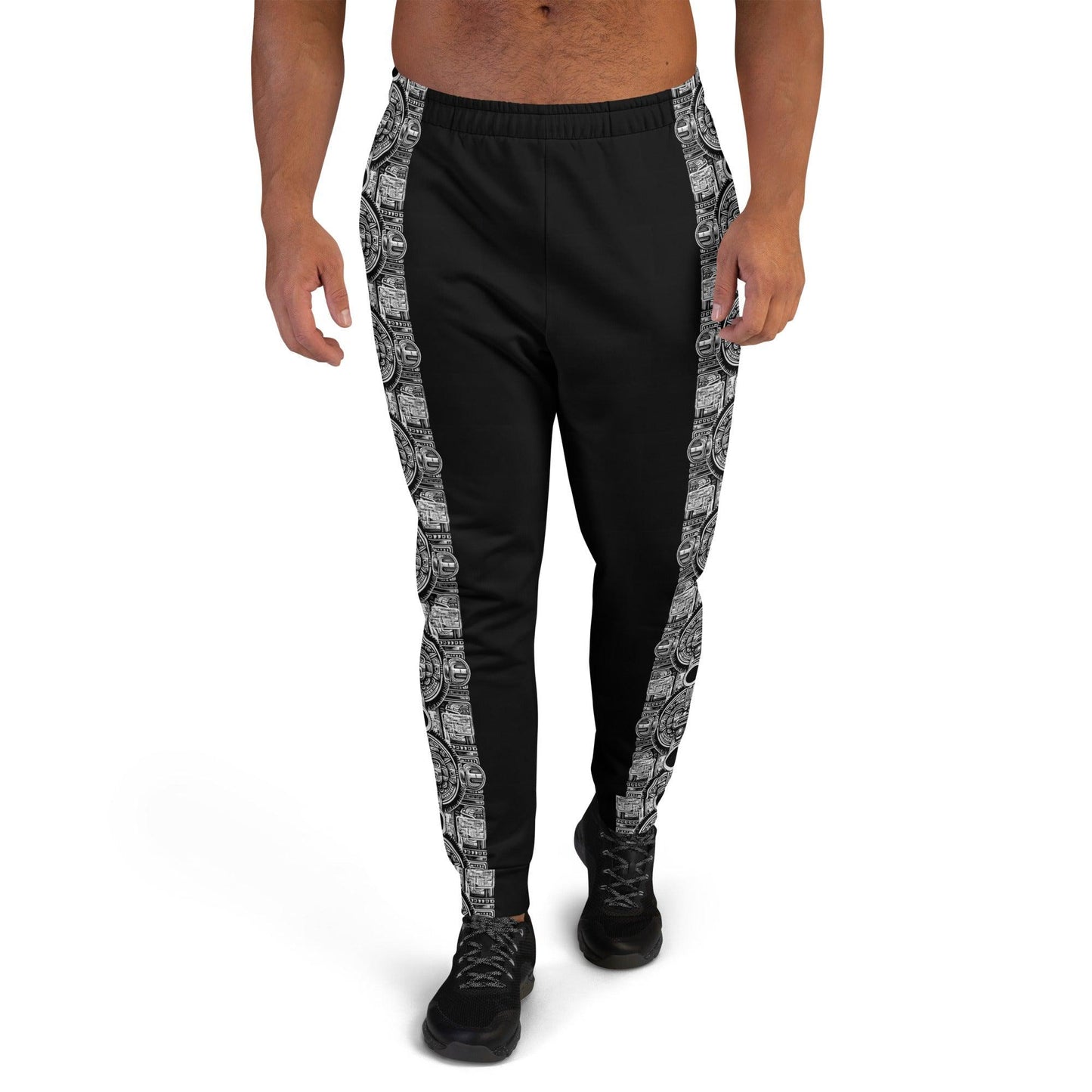 Mayan Aztec Hieroglyphic Tribal Unisex Festival Joggers by Meta Zen v2.0 - Alchemystics.org