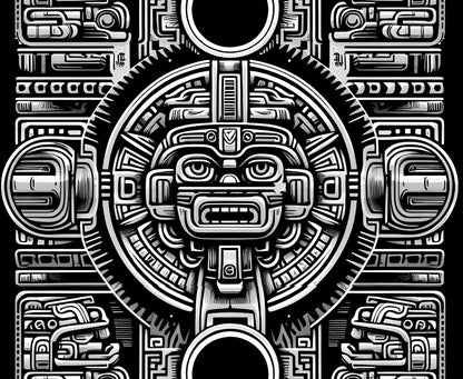 Mayan Aztec Tribal Festival Rave Joggers v4 - Alchemystics.org