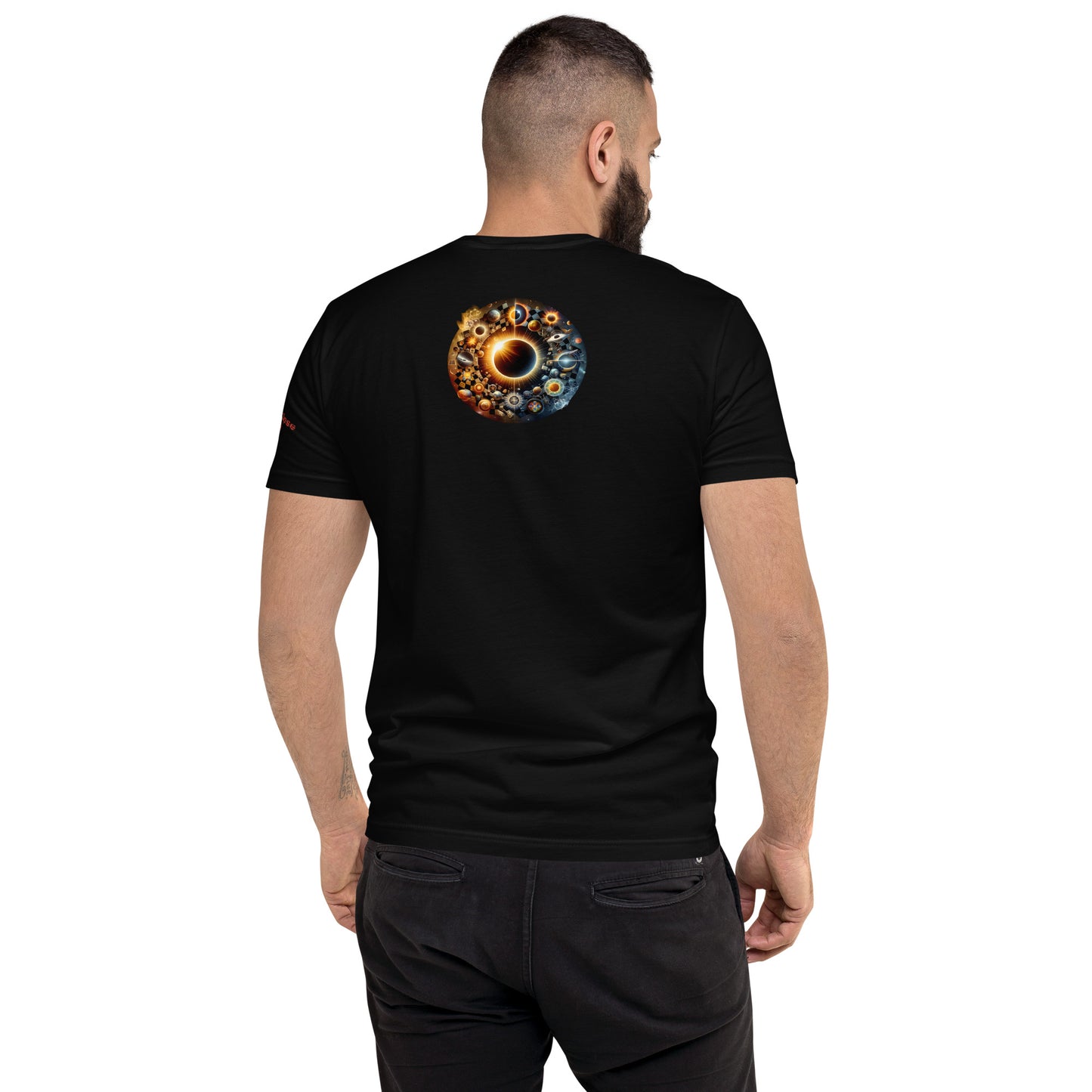 Texas Eclipse 2024 - Short Sleeve Men's Fitted T-shirt Festival
