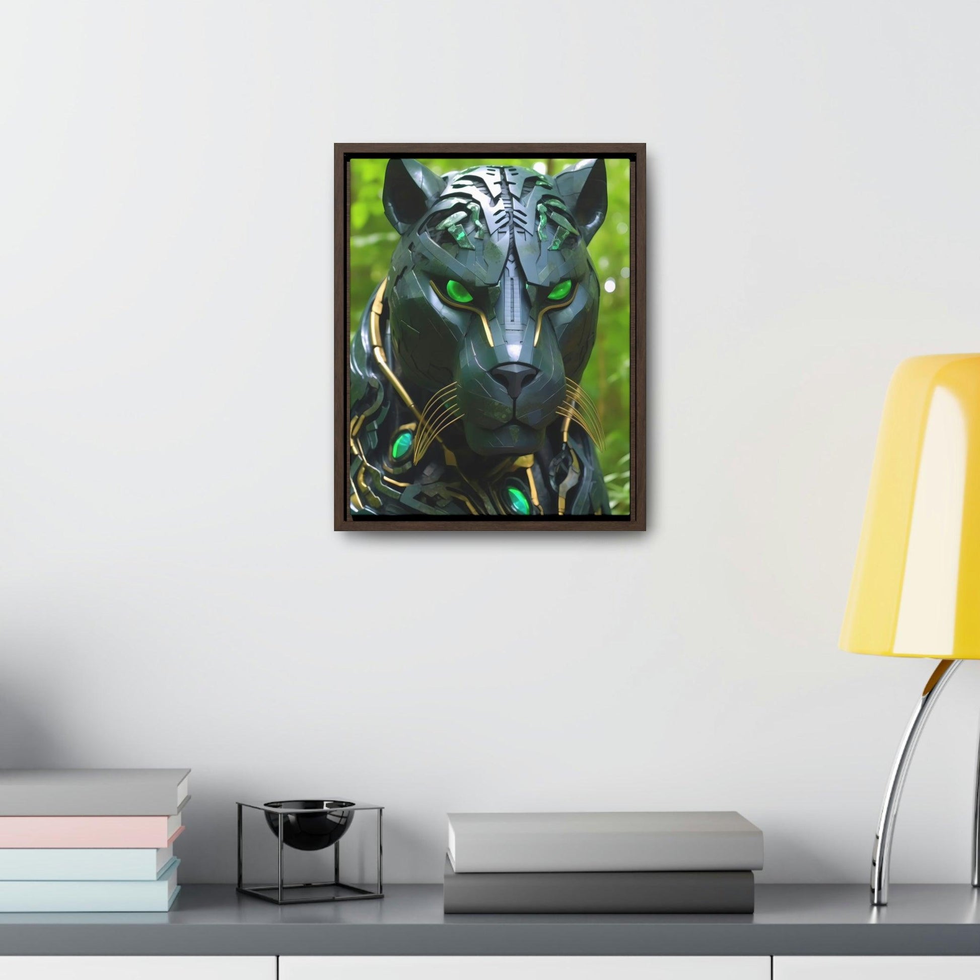 Obsidian Amazonian Black Panther Visionary Art Gallery Canvas Print - Home Decoration - Alchemystics.org