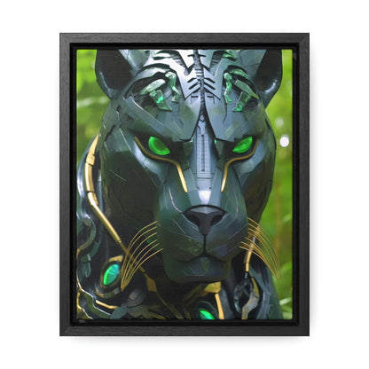 Obsidian Amazonian Black Panther Visionary Art Gallery Canvas Print - Home Decoration - Alchemystics.org