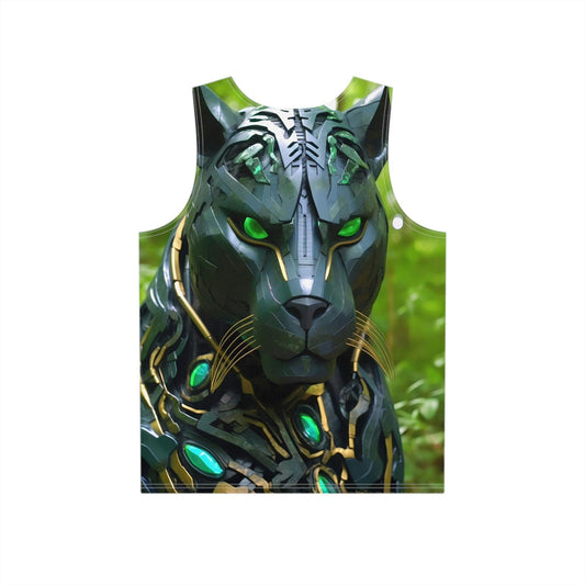 Obsidian Black Panther Custom Sublimation Print All-Over Design Tank Top - Stylish Comfort for Gym and Streetwear - Alchemystics.org