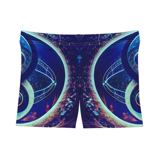 Perfect Balance of Order and Chaos - Infinity Sacred Geometry Women's Shorts (AOP) - Activewear - Alchemystics.org